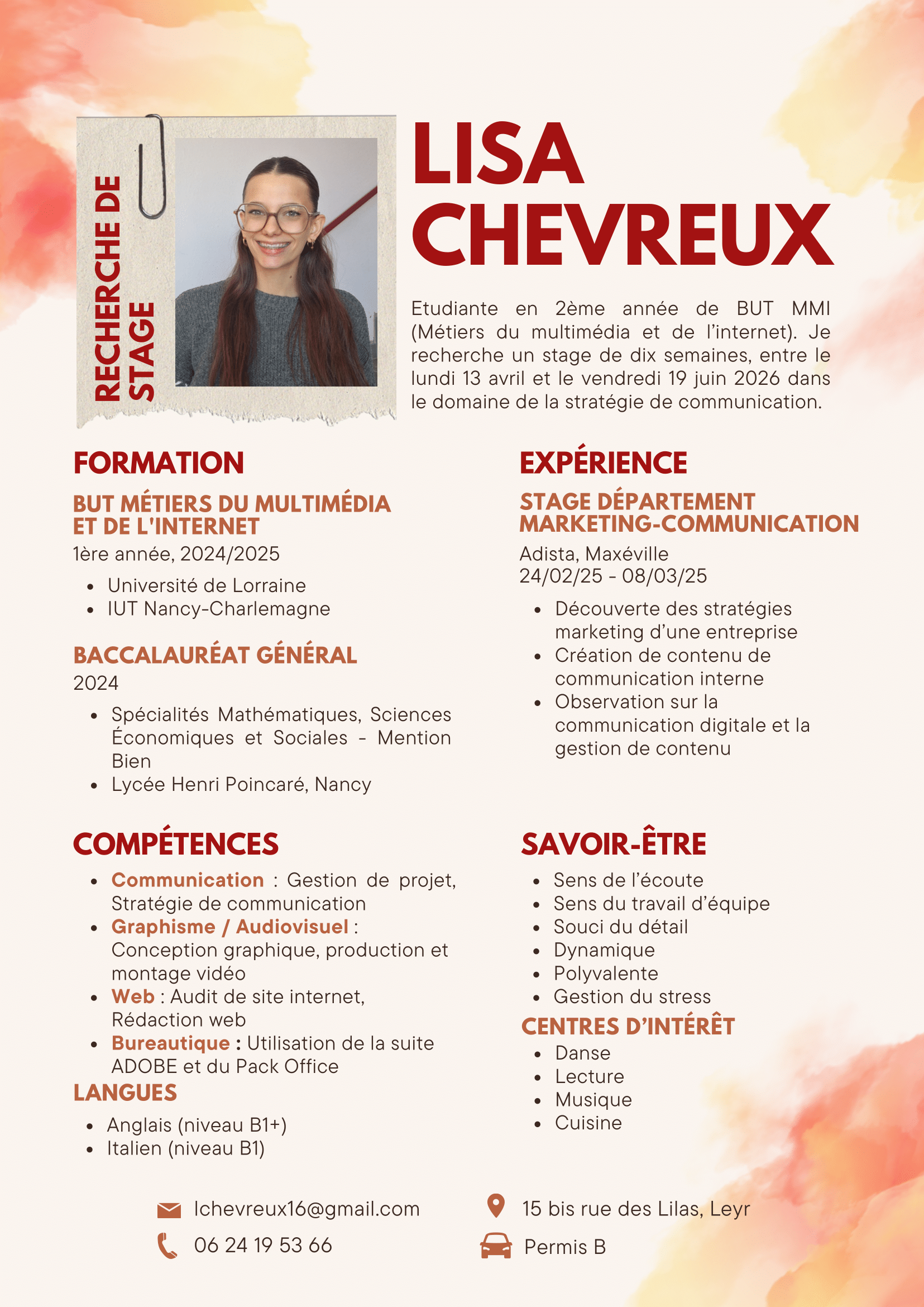 CV Lisa Chevreux
